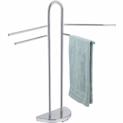 Découvrez le porte-serviettes sur pied Cosenza de WENKO, un accessoire polyvalent qui combine design moderne et fonctionnalit ...