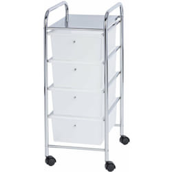 Chariot de salle de bain messina, 4 niveaux Wenko