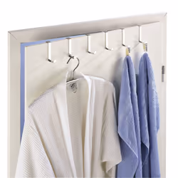 WENKO Crochet De Porte Inox 6 Pieces