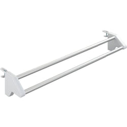Tendoir à linge Wenko Twin blanc extensible 57-104 cm séchoir à linge pliable pour radiateur en aluminium avec système de suspension idéal pour le