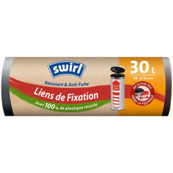 Swirl - sacs poubelle avec lien de fixation xl 30l / 10 -