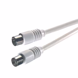 Vivanco PS L 7138, 3 m, Coaxial, Coaxial, Blanc