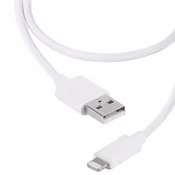 Vivanco Lightning USB-Datacable, 2 m, Lightning, USB A, Blanc, Droit, Droit