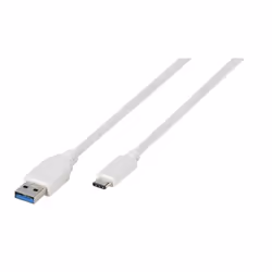 Vivanco SuperSpeed, 1 m, USB C, USB A, USB 3.2 Gen 1 (3.1 Gen 1), 5000 Mbit/s, Blanc