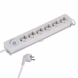 Vivanco KOMFORT, 1,4 m, Intérieure, Blanc, Plastique, 6 sortie(s) CA, 50 Hz