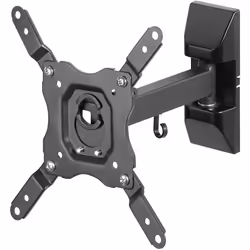 Vivanco BMO 6020, 109,2 cm (43"), 75 x 75 mm, 200 x 200 mm, -5 - 15°, -90 - 90°, Noir