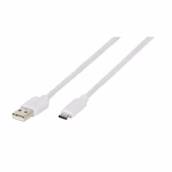 Vivanco DCVVUSBC20A05W, 0,5 m, USB A, USB C, Blanc