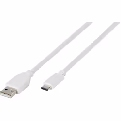 Vivanco DCVVUSBC20A12W, 1,2 m, USB C, USB A, Blanc