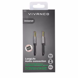 Vivanco 38768 câble audio 0,5 m 3,5mm Noir