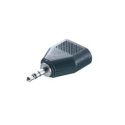 Vivanco 5/21-N changeur de genre de câble 3.5 mm 2x 3.5 mm Noir