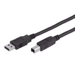Vivanco CC U4 18, 1,8 m, USB A, USB B, USB 2.0, 480 Mbit/s, Noir