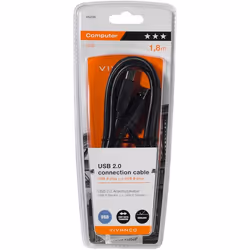 Vivanco CC U4 18 câble USB 1,8 m USB 2.0 USB A USB B Noir