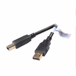 Vivanco High-grade USB 2.0 certified connection cable, 1.8 m, black, 1,8 m, USB A, USB B, 480 Mbit/s, Noir