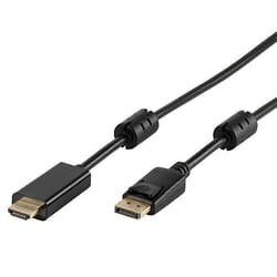 Vivanco DisplayPort - HDMI 1,5 m Noir