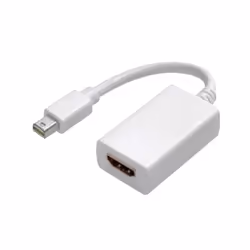Vivanco 45495, 0,1 m, Mini DisplayPort, HDMI Type A (Standard), Mâle, Femelle, Noir