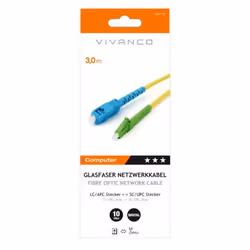 Vivanco 45714 câble InfiniBand et à fibres optiques 3 m LC SC Bleu, Vert, Jaune