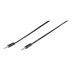 Vivanco 46/10 09FG, 3,5mm, Mâle, 3,5mm, Mâle, 0,9 m, Noir