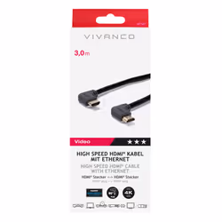 Vivanco 47/10 30WG câble HDMI 3 m HDMI Type A (Standard) Noir