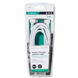 Vivanco 48034 câble coaxial 3 m Blanc