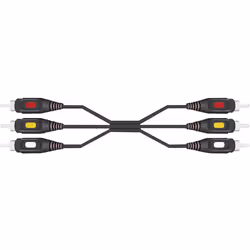 SpeaKa Professional SP-1300664 câble video composite 5 m 3 x RCA Noir