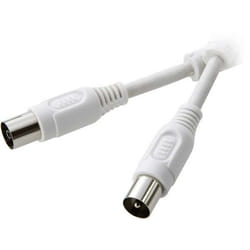SpeaKa Professional SP-1301540 câble coaxial 7,5 m Belling-Lee/IEC Blanc