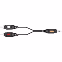 SpeaKa Professional SP-1300360 câble audio 2 m 2 x RCA 3,5mm Noir