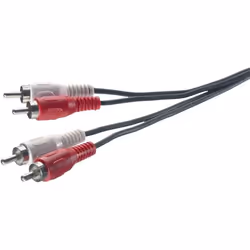 SpeaKa Professional SP-1300364, 2 x RCA, Mâle, 2 x RCA, Mâle, 1,5 m, Noir, Rouge, Blanc