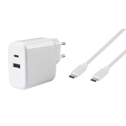 Vivanco Super Fast Dual Charger Set Universel Blanc Secteur Intérieure