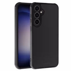 Vivanco Frosted, Housse, Samsung, Galaxy S23 FE, 16,3 cm (6.4"), Noir, Translucide