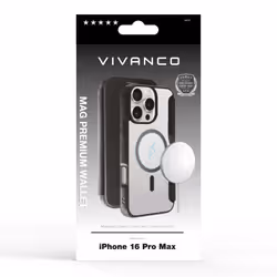 Vivanco Mag Premium 17,5 cm (6.9") Étui avec portefeuille Noir