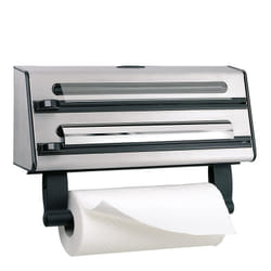 EMSA CONTURA multi-dérouleur de cuisine Noir, Acier inoxydable Polypropylène (PP), Acier inoxydable