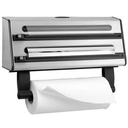 EMSA 505319 distributeur de serviettes en papier Distributeur de papier-toilettes en rouleau Noir, Acier inoxydable