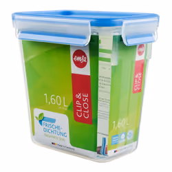 EMSA CLIP & CLOSE, Boîte, Rectangulaire, 1,5 L, Transparent, Allemagne, 121 mm
