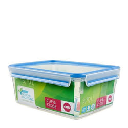 EMSA CLIP & CLOSE Rectangulaire Boîte 3,7 L Bleu, Transparent 1 pièce(s)