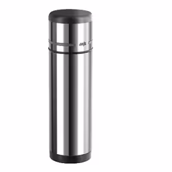 EMSA 509239, 1 L, Noir, Acier inoxydable, Polypropylène (PP), Élastomère thermoplastique (TPE), 12 h, 24 h, 7,5 cm