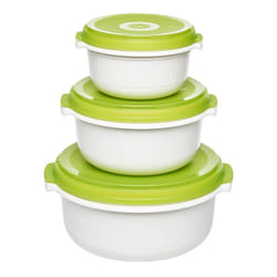 EMSA Micro Family Rond Régler Vert, Blanc 3 pièce(s)