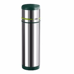 EMSA 512961, 1 L, Vert, Acier inoxydable, Polypropylène (PP), Élastomère thermoplastique (TPE), 12 h, 24 h, 7,5 cm