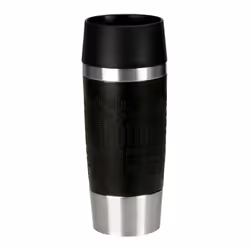 EMSA TRAVEL MUG, Unique, 0,36 L, Noir, Acier inoxydable, Chine, 4 pièce(s)