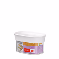 EMSA Optima, Boîte, Rectangulaire, 0,18 L, Transparent, Blanc, méthacrylate de méthyle styrène (MS), Élastomère thermoplastiq ...