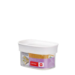 EMSA Optima Rectangulaire Boîte 0,18 L Transparent, Blanc