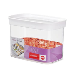 EMSA Optima Rectangulaire Boîte 1 L Transparent, Blanc