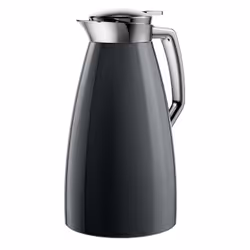 EMSA 514188, Carafe, 1 L, Noir, Verre, Acrylonitrile-Butadiène-Styrène (ABS), 12 h
