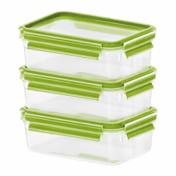 EMSA CLIP & CLOSE, Boîte, Rectangulaire, 0,55 L, Transparent, Élastomère thermoplastique (TPE), Allemagne
