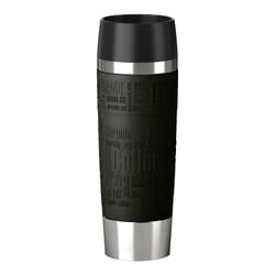 EMSA TRAVEL MUG Grande Tasse Noir, Acier inoxydable 1 pièce(s)