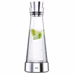 EMSA Flow Slim, Verseuse, 1 L, Acier inoxydable, Transparent, Verre, Acier inoxydable, 12 cm