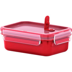 EMSA 517771 gamelle Boîte de rangement alimentaire 0,55 L Polypropylène (PP), Élastomère thermoplastique (TPE) Rouge, Transparent 1 pièce(s)