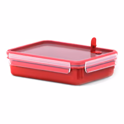 EMSA 517776, Boîte de rangement alimentaire, Adulte, Rouge, Transparent, Polypropylène (PP), Élastomère thermoplastique (TPE) ...