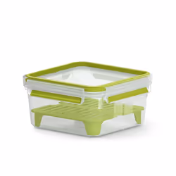 EMSA CLIP &amp; GO XL, Boîte de rangement alimentaire, Adulte, Vert, Transparent, Monochromatique, Carré, Allemagne