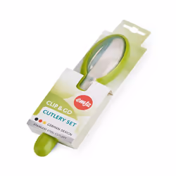 EMSA CLIP & GO Cutlery Set ensembles de couverts pour le camping Acier inoxydable