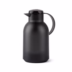 EMSA SAMBA N40119, Carafe, 1,5 L, Noir, Verre, Plastique, Polypropylène (PP), 12 h